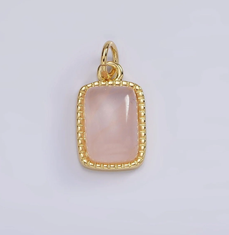 Rose quartz charm
