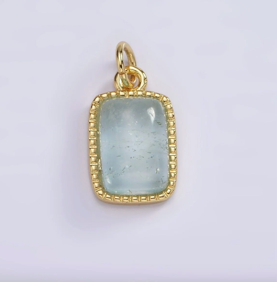 Aquamarine charm