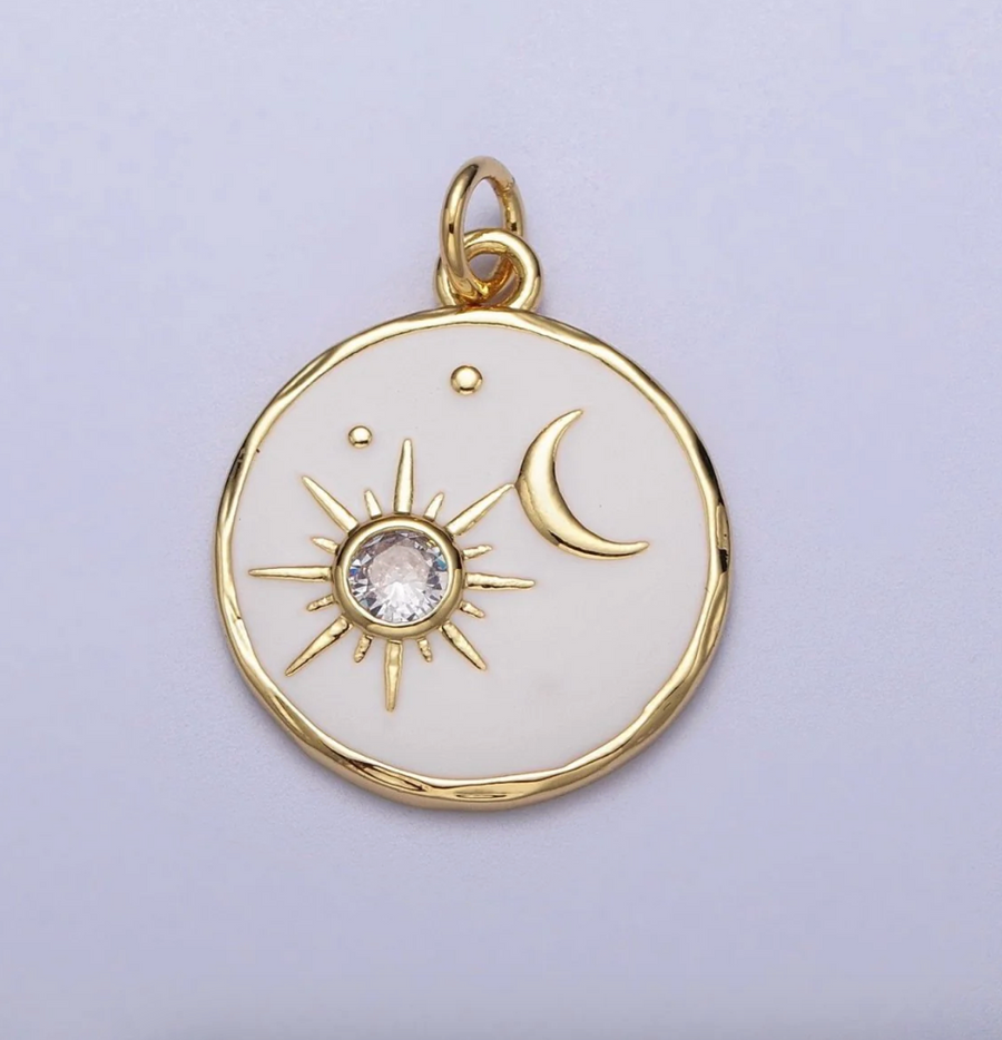 Celestial Sun & Moon Charm