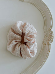 Beige Oversized Scrunchie