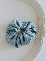 Blue Oversized Scrunchie