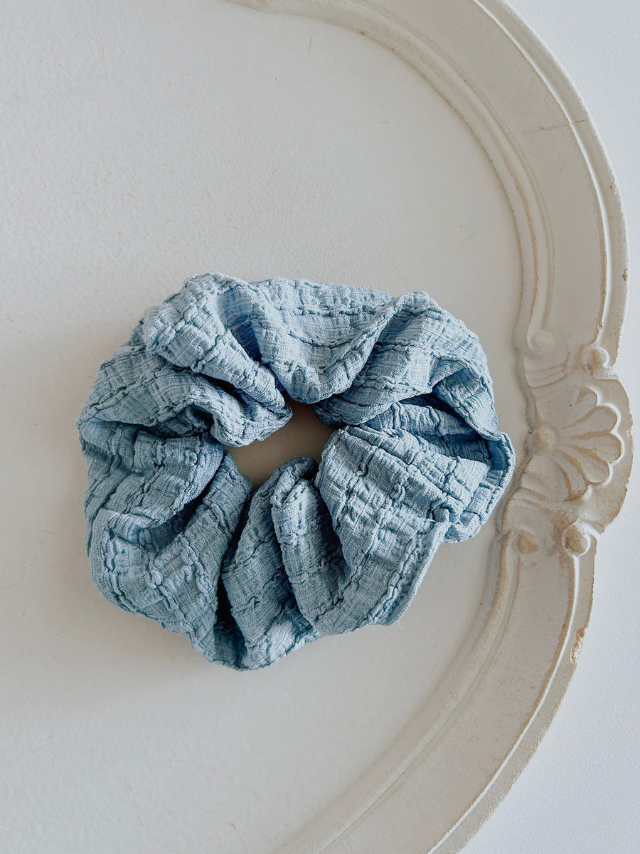 Blue Oversized Scrunchie