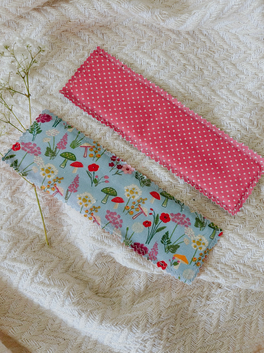 Blue Floral Bookmark
