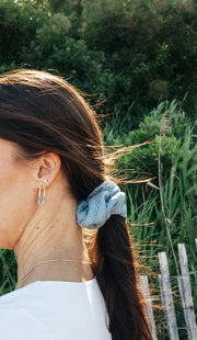Blue Oversized Scrunchie