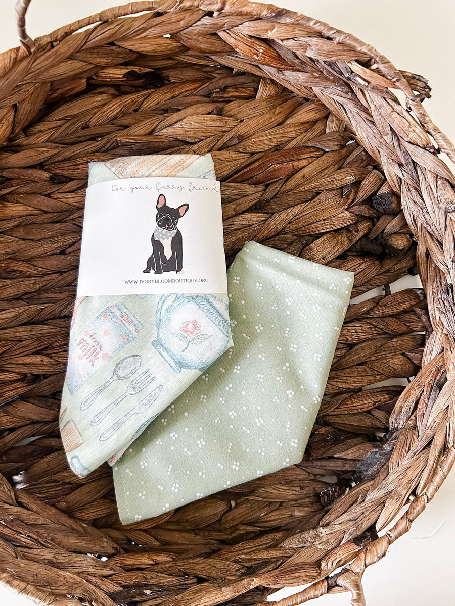 Kitchen Pattern Dog Bandana
