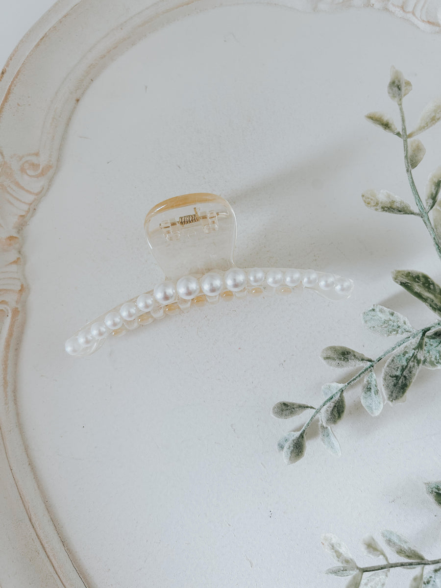 Jumbo Pearl Claw Clip