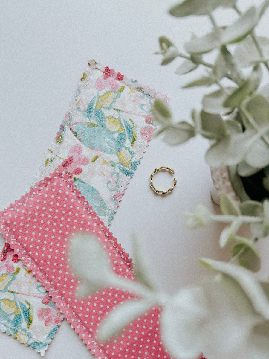Pink Floral Bookmark