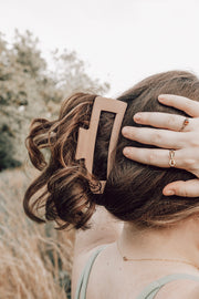 Matte Tan Jumbo Claw Clip