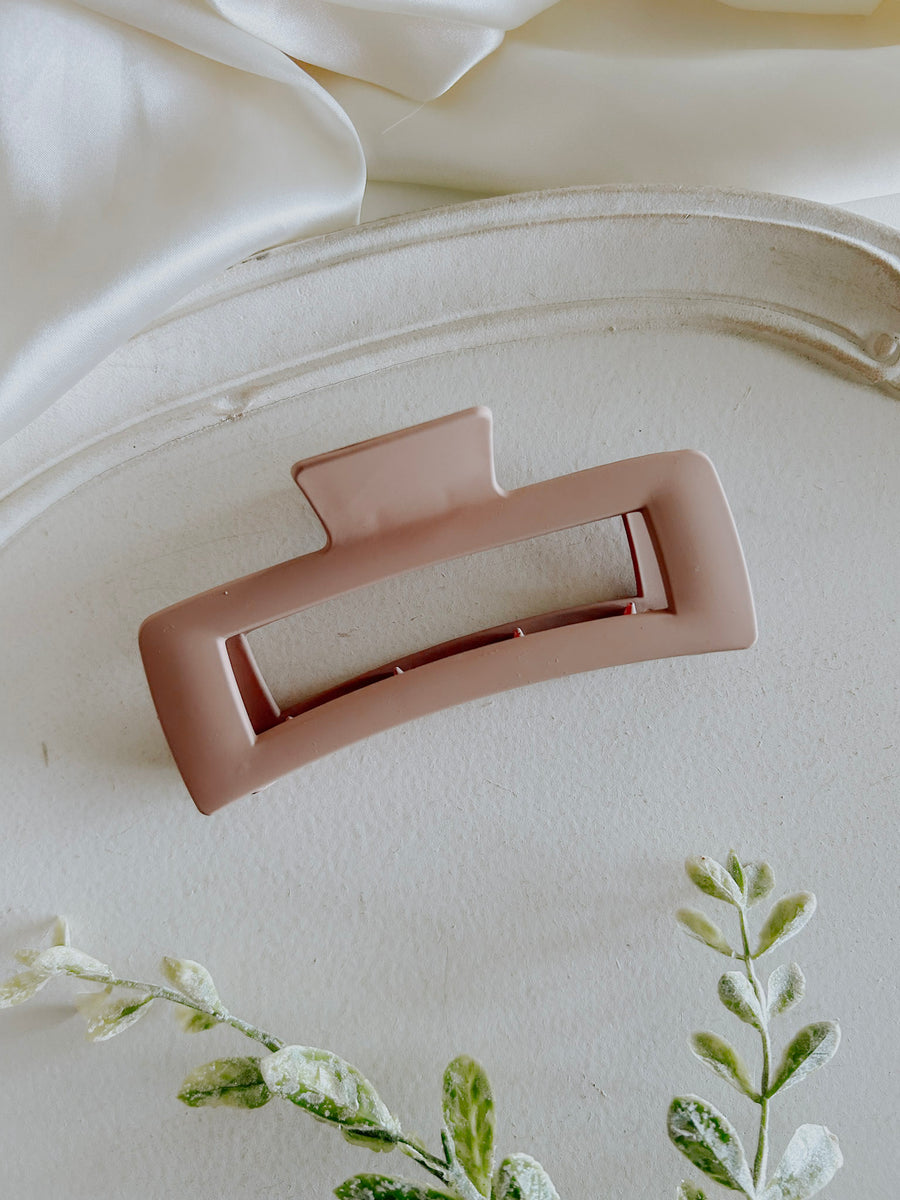 Matte Tan Jumbo Claw Clip